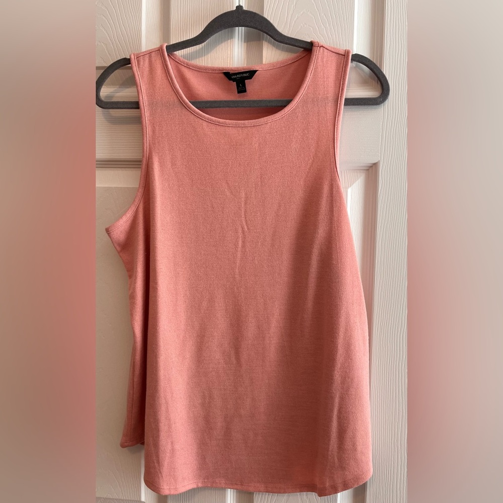 Like New - Banana Republic Shimmery Pink Sleeveless Tank Top